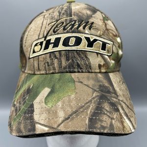 Team Hoyt Archery Hunting Realtree Camouflage Cap Hat Adjustable strap back